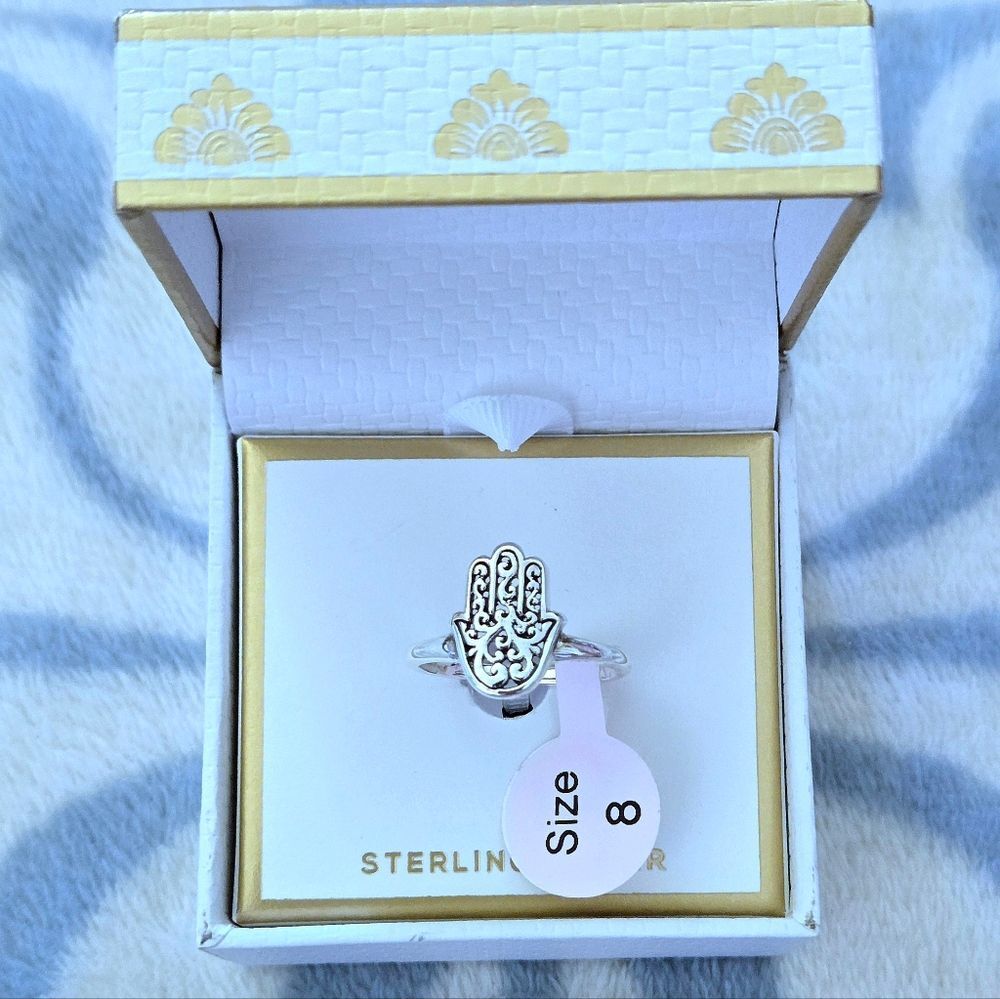 Annika Witt Sterling Silver🤍 Hamsa✋️ Ring💍 - NIB - Picture 13 of 16